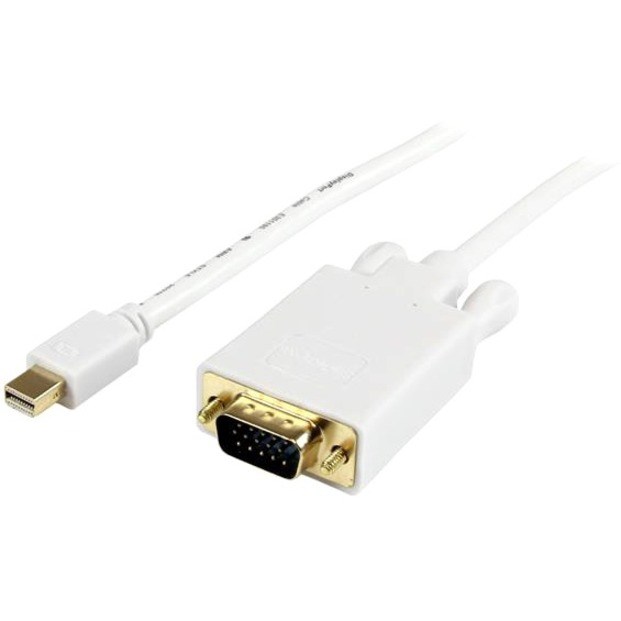 StarTech.com 10 ft Mini DisplayPort&trade; to VGA Adapter Converter Cable - mDP to VGA 1920x1200 - White