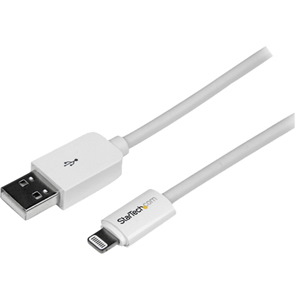 StarTech.com 2m (6ft) Long White AppleÂ&reg; 8-pin Lightning Connector to USB Cable for iPhone / iPod / iPad