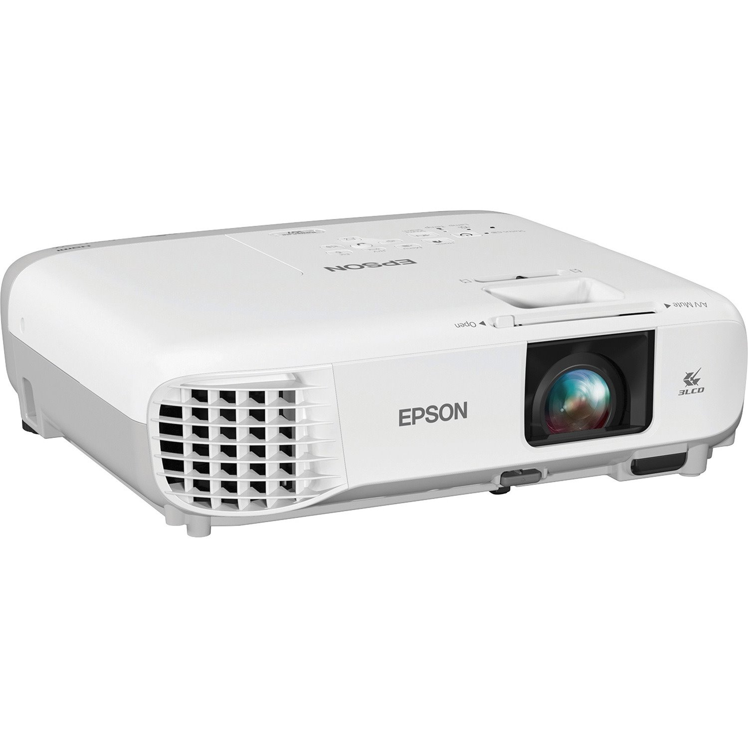 Epson PowerLite 107 LCD Projector - White, Gray