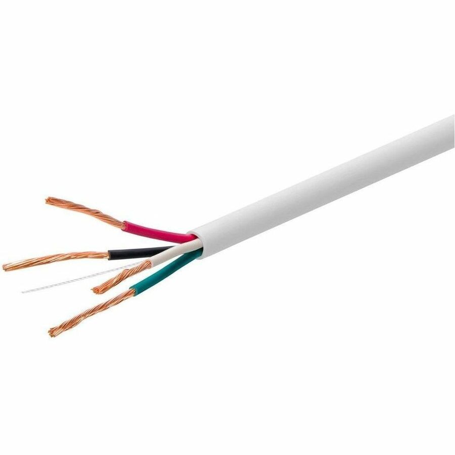 Monoprice Access Series 16Awg CL3 Rated 4-Conductor Speaker Wire 250FT White