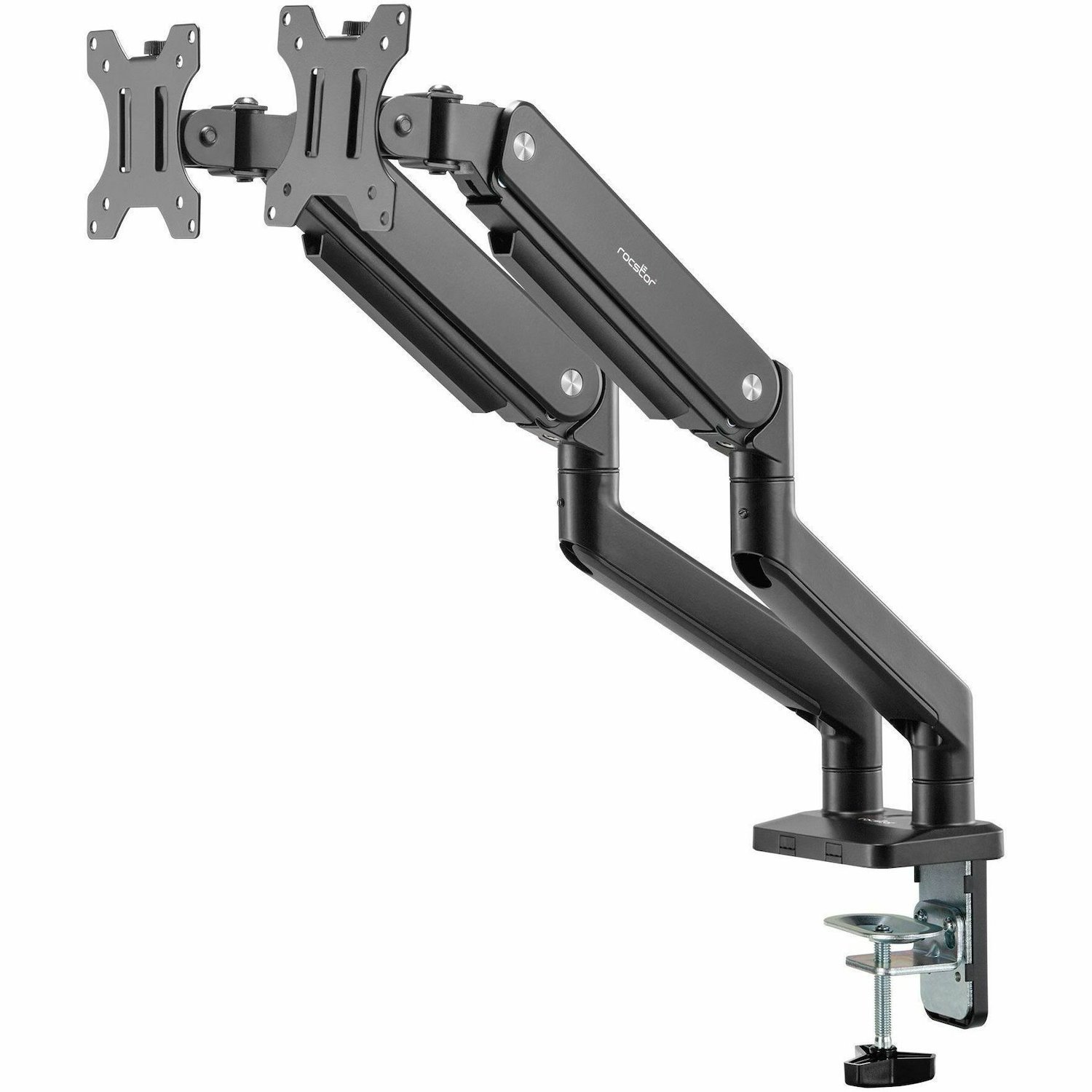 Rocstor ErgoReach Mounting Arm for Monitor - Black - Landscape/Portrait