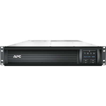 APC Smart-UPS, Line Interactive, 3kVA, Rackmount 2U, 120V, 6x NEMA 5-15R+2x NEMA 5-20R outlets, SmartSlot, AVR, LCD, With 12ft cord