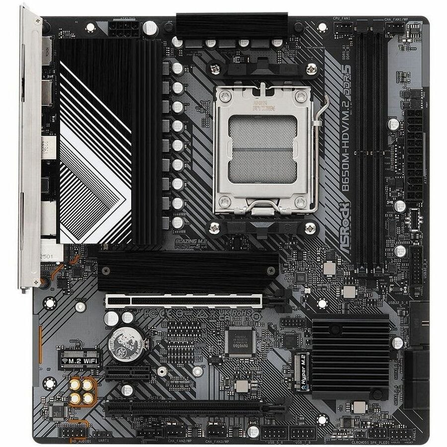 ASRock B650M-HDV/M.2 Gaming Desktop Motherboard - AMD B650 Chipset - Socket AM5 - Micro ATX