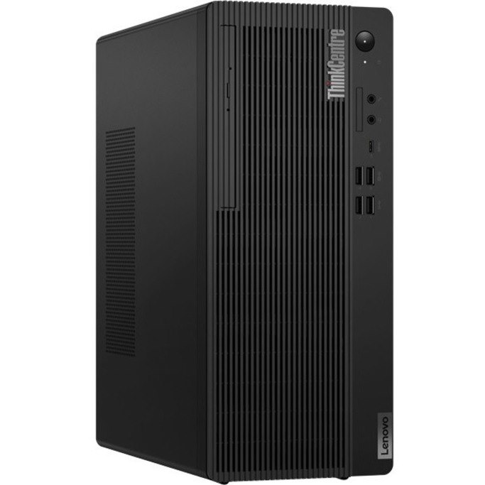 Lenovo ThinkCentre M80t Gen 3 11TE000ACA Desktop Computer - Intel Core i5 12th Gen i5-12500 - vPro Technology - 8 GB - 256 GB SSD - Tower - Raven Black