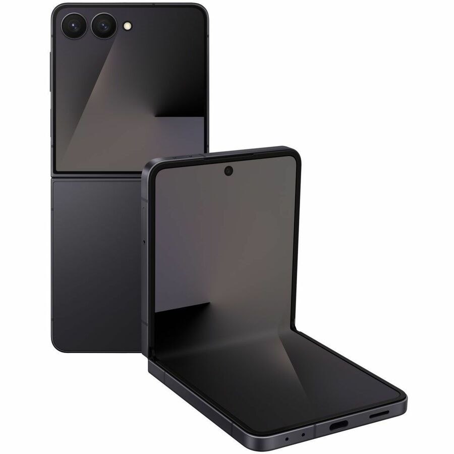 Samsung Galaxy Z Flip7 SM-F766B 256 GB Smartphone - 17.5 cm (6.9") Flexible Folding Screen Dynamic AMOLED 2X Full HD Plus 2520 x 1080 - Deca-core (Cortex X5Single-core (1 Core) 3.30 GHz + Cortex A725 Dual-core (2 Core) 2.74 GHz + Cortex A725 Penta-core (5 Core) 2.36 GHz + Cortex A520 Dual-core (2 Core) 1.80 GHz) - 12 GB RAM - Android 16 - 5G - Jet Black