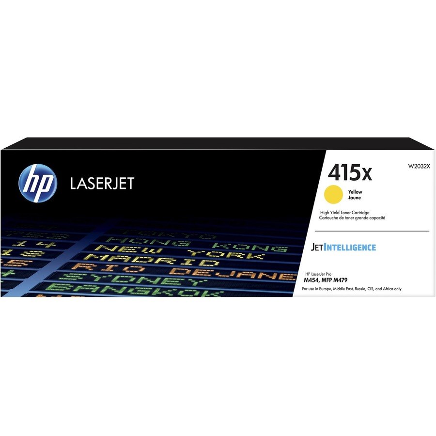 HP 415X Original High Yield Laser Toner Cartridge - Yellow Pack