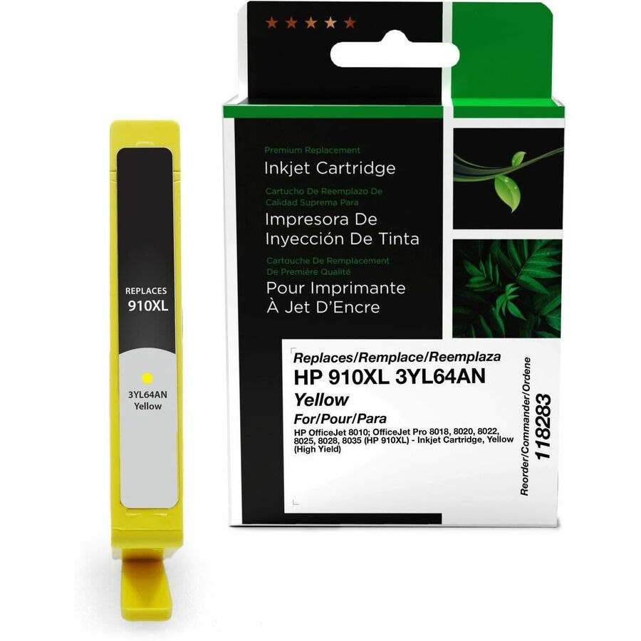 Clover Imaging Remanufactured High Yield Yellow Ink Cartridge for HP 910XL (3YL64AN)