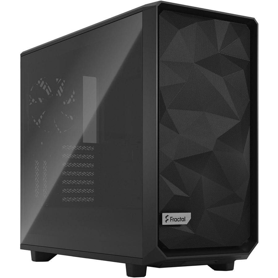 Fractal Design Meshify 2 Computer Case - EATX, ATX Motherboard Supported - Tower - Steel, Tempered Glass - Black