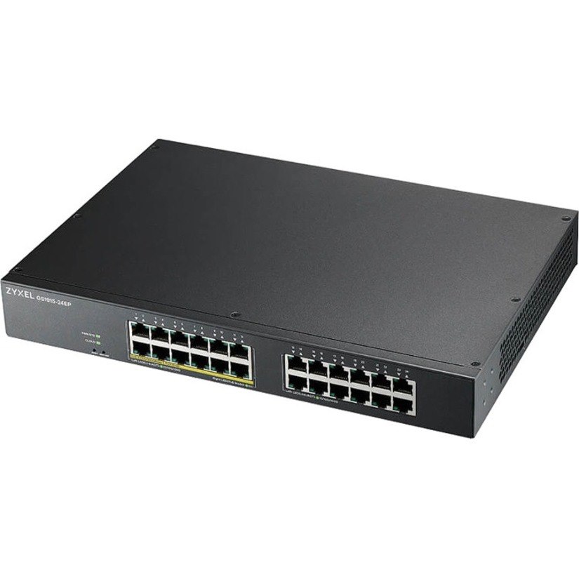 ZYXEL Smart GS1915 GS1915-24EP 24 Ports Manageable Ethernet Switch - Gigabit Ethernet - 10/100/1000Base-T