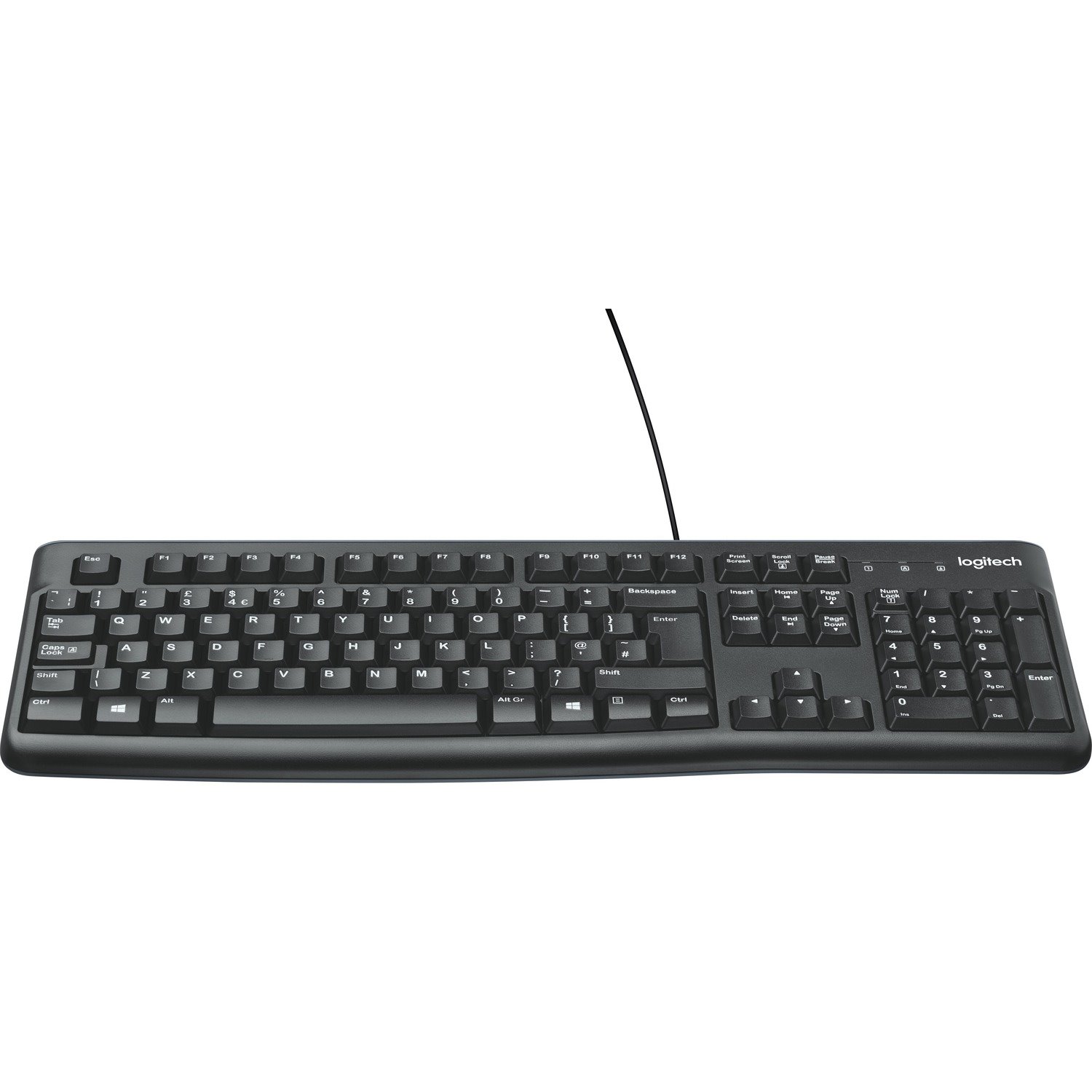 Logitech K120 Keyboard - Cable Connectivity - USB Interface