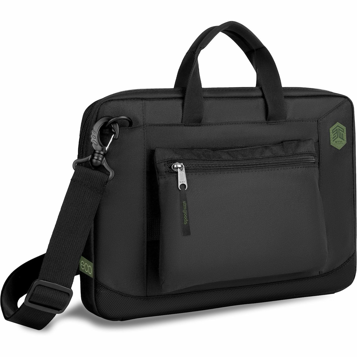 STM Goods Carrying Case (Briefcase) for 33 cm (13") to 35.6 cm (14") Notebook - Black