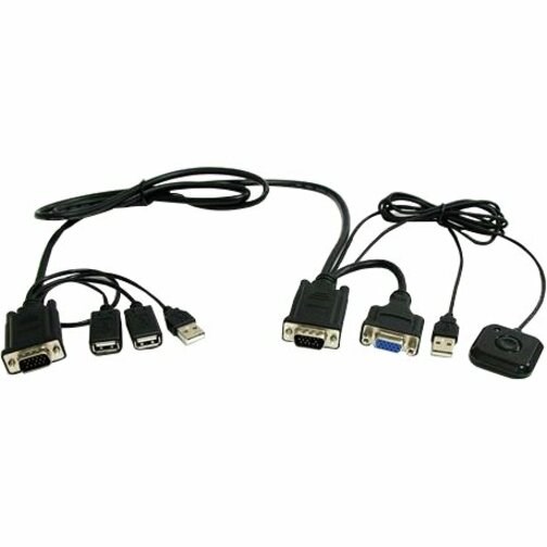 StarTech.com 2 Port USB VGA Cable KVM Switch - USB Powered w/ Remote Switching