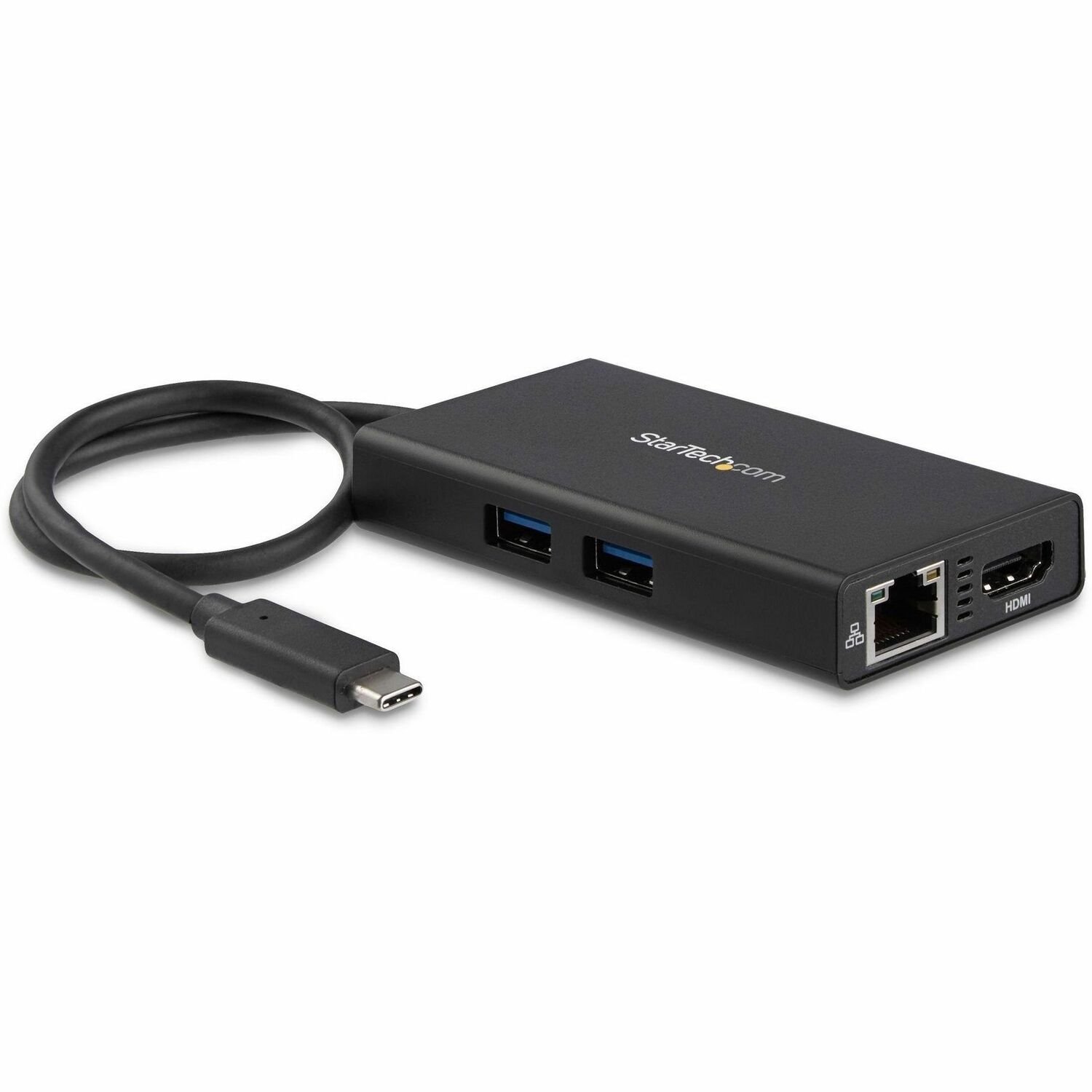 StarTech.com USB-C Multiport Adapter, USB-C Tragbare Docking station mit 4k HDMI, 60W Power Delivery Pass-Through, GbE, 2x USB-A 3.0 Hub