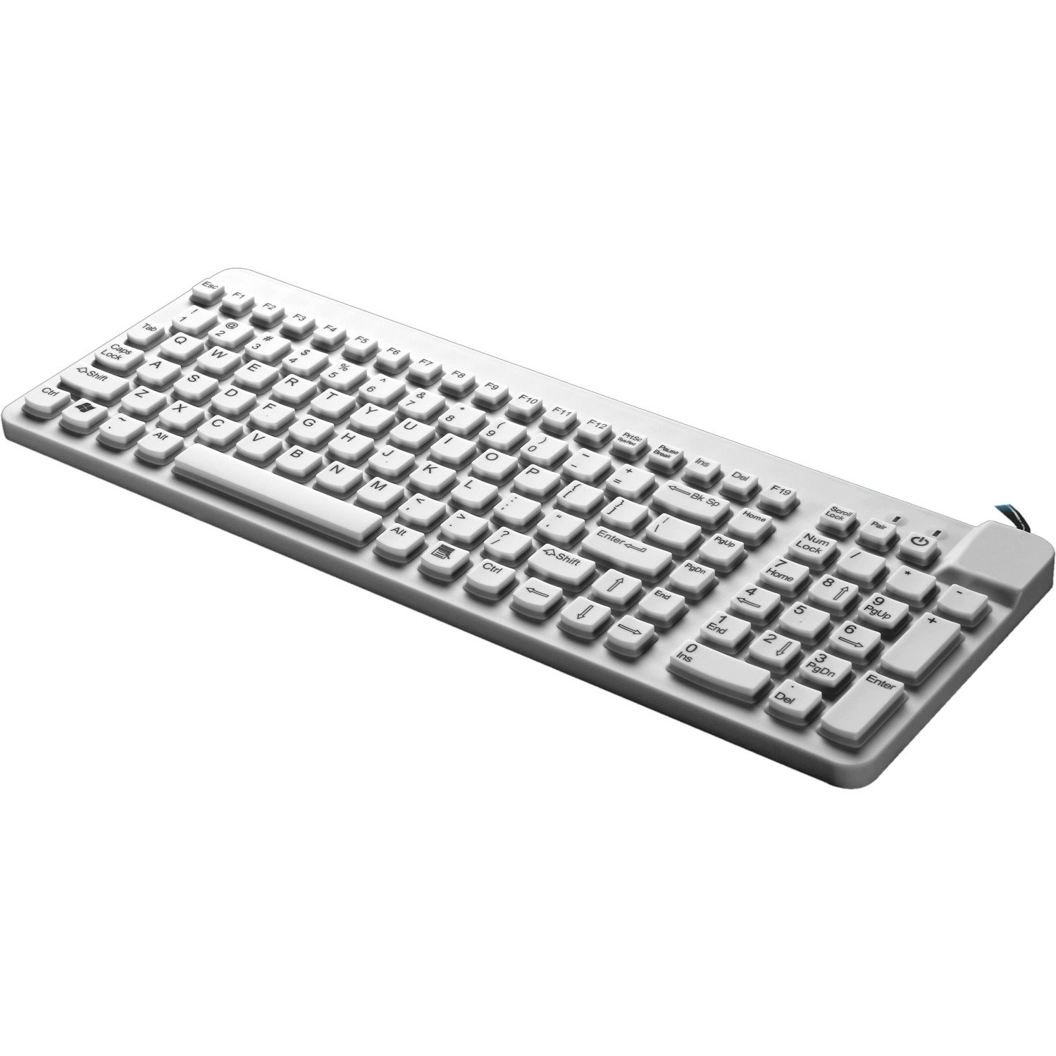 Man & Machine Low Profile Premium Waterproof Disinfectable Keyboard