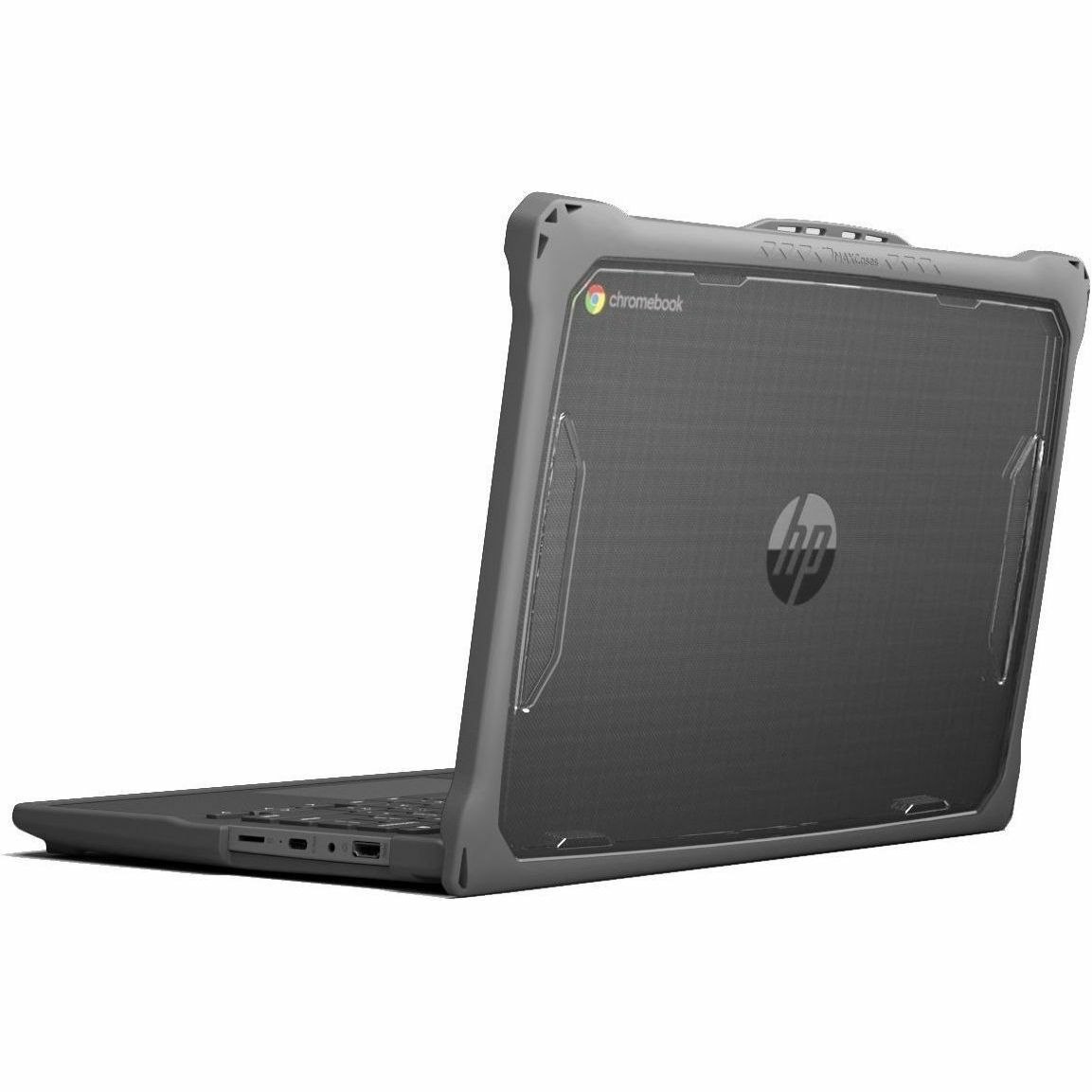 Extreme Shell-F2 Slide Case for HP Fortis Chromebook G10 11" and Clamshell Chrombook 11" G8/G9 (Gray/Clear)