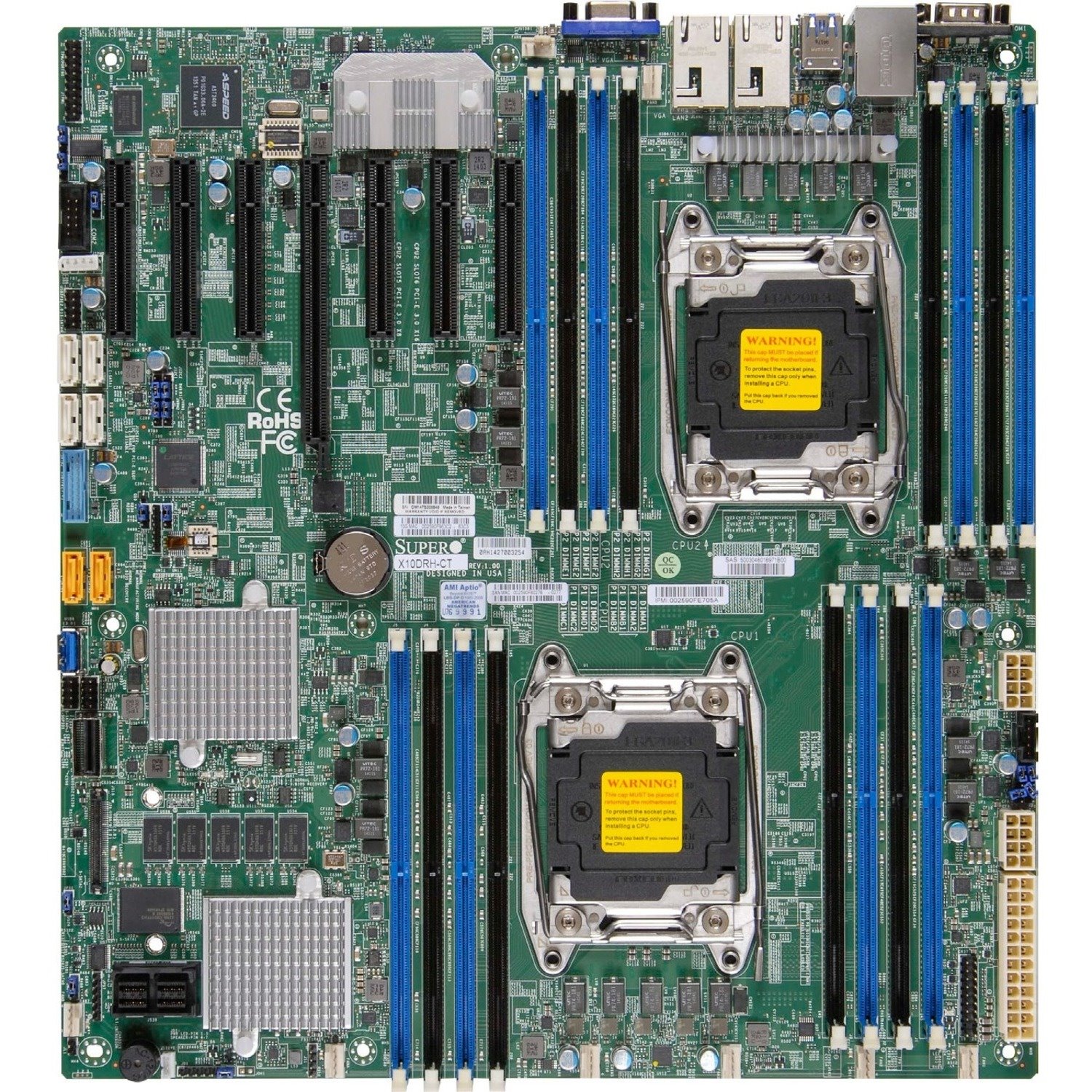 Supermicro X10DRH-CT Server Motherboard - Intel C612 Chipset - Socket LGA 2011-v3 - Extended ATX