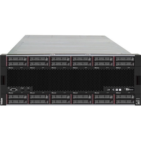 Lenovo ThinkSystem SR950 7X12A02UNA 4U Rack Server - 4 Xeon Gold 5220 2.20 GHz - 128 GB RAM - 12Gb/s SAS, Serial ATA/600 Controller