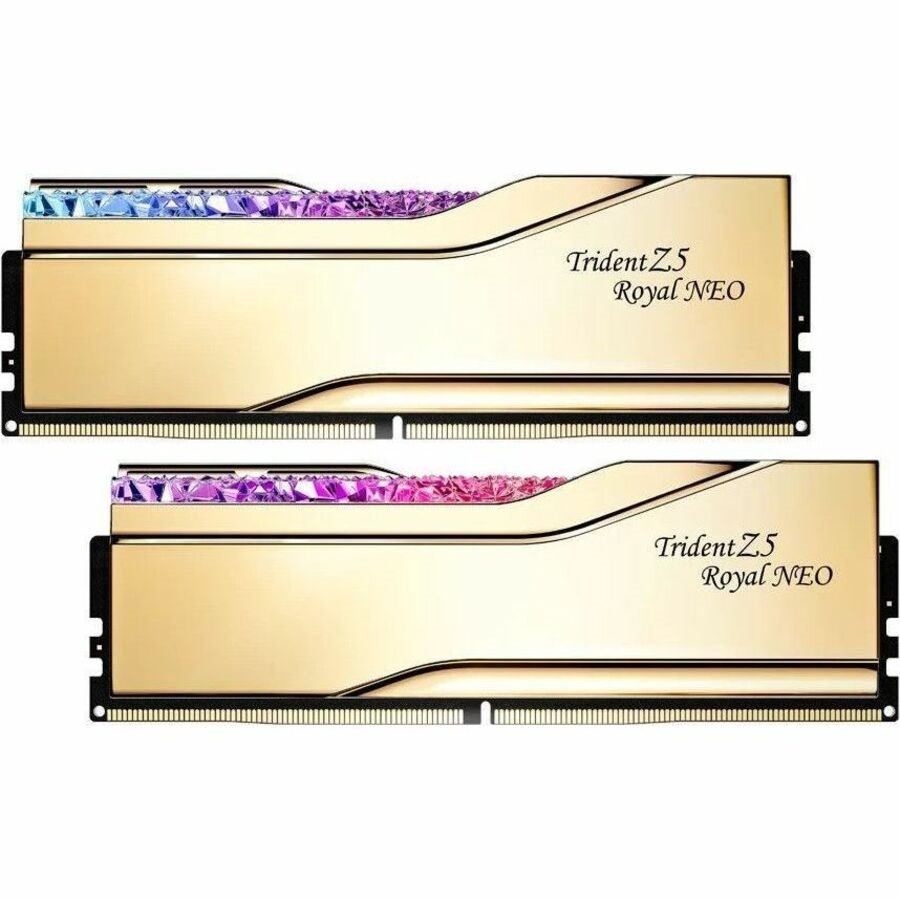 G.SKILL Trident Z5 Royal Neo RAM Module for Desktop PC, Motherboard - 64 GB (2x32 GB) - RGB - DDR5-6000/PC5-48000 DDR5 SDRAM - 6000 MHz - CL26 - 1.40 V