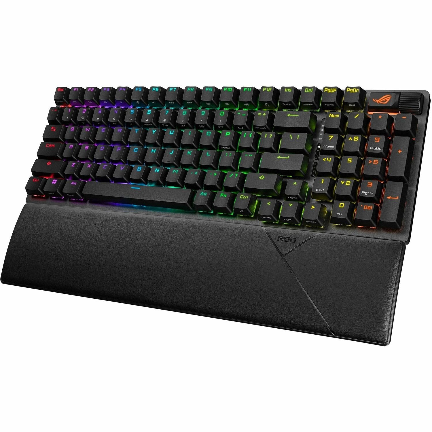 Asus ROG Strix Scope II 96 Wireless Gaming Keyboard - Wired/Wireless Connectivity - USB 2.0 Type A Interface - RGB LED - Black