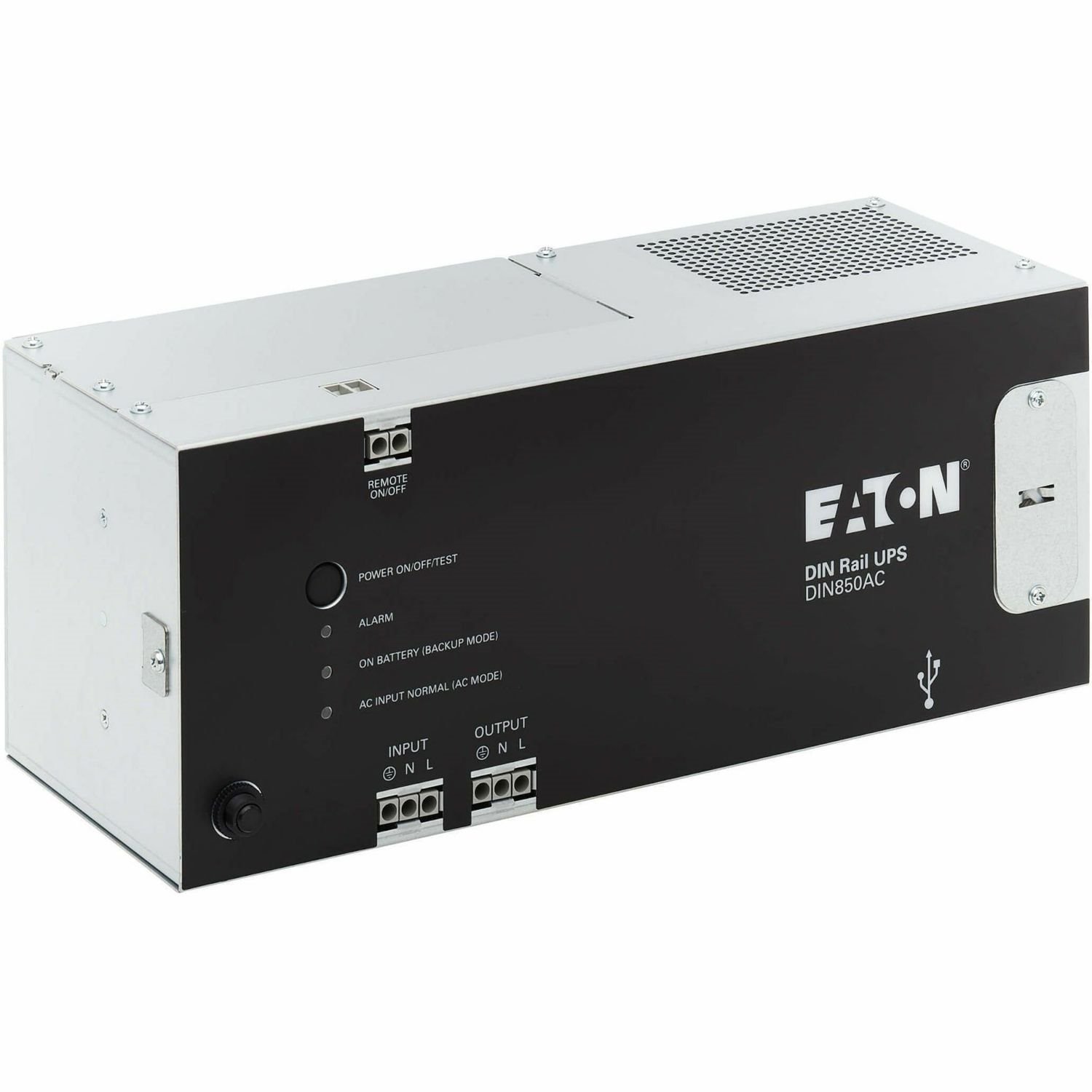 Eaton 850VA 510W 120V AC DIN Rail Industrial UPS - Hardwire Input/Output