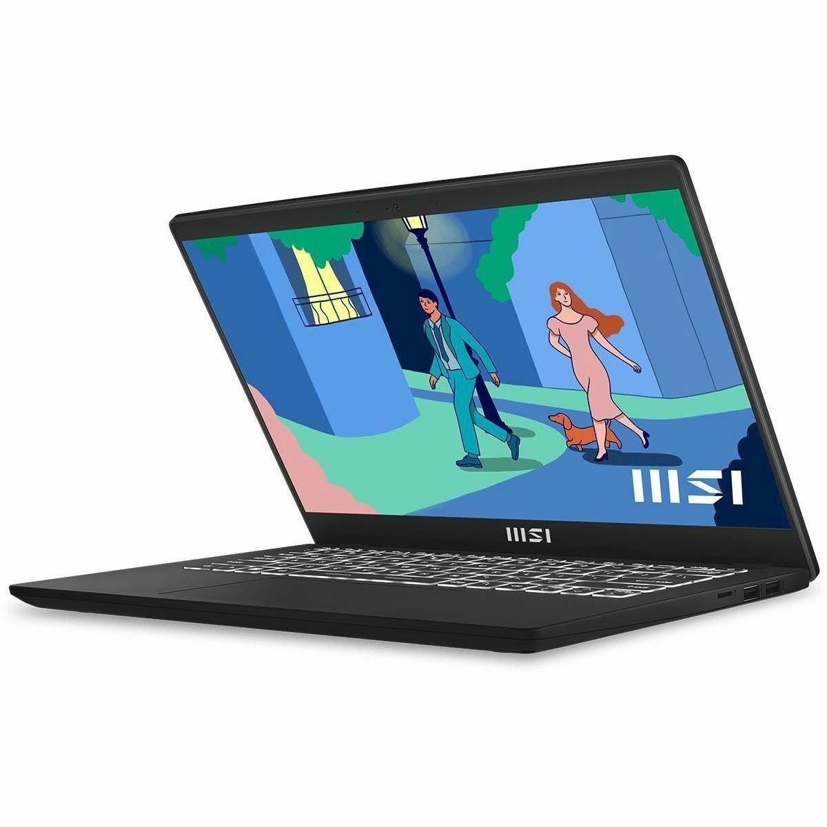 MSI Modern 14 C7M Modern 14 C7M-407UK 35.6 cm (14") Clamshell Notebook - Full HD - AMD Ryzen 5 7430U - 8 GB - 512 GB SSD - Classic Black
