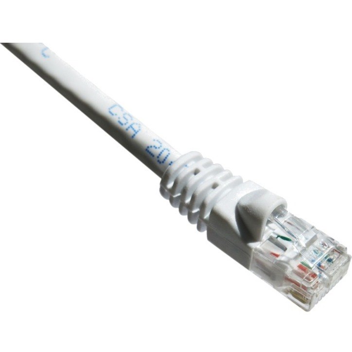 Axiom 15FT CAT6A 650mhz Patch Cable Molded Boot (White) - TAA Compliant