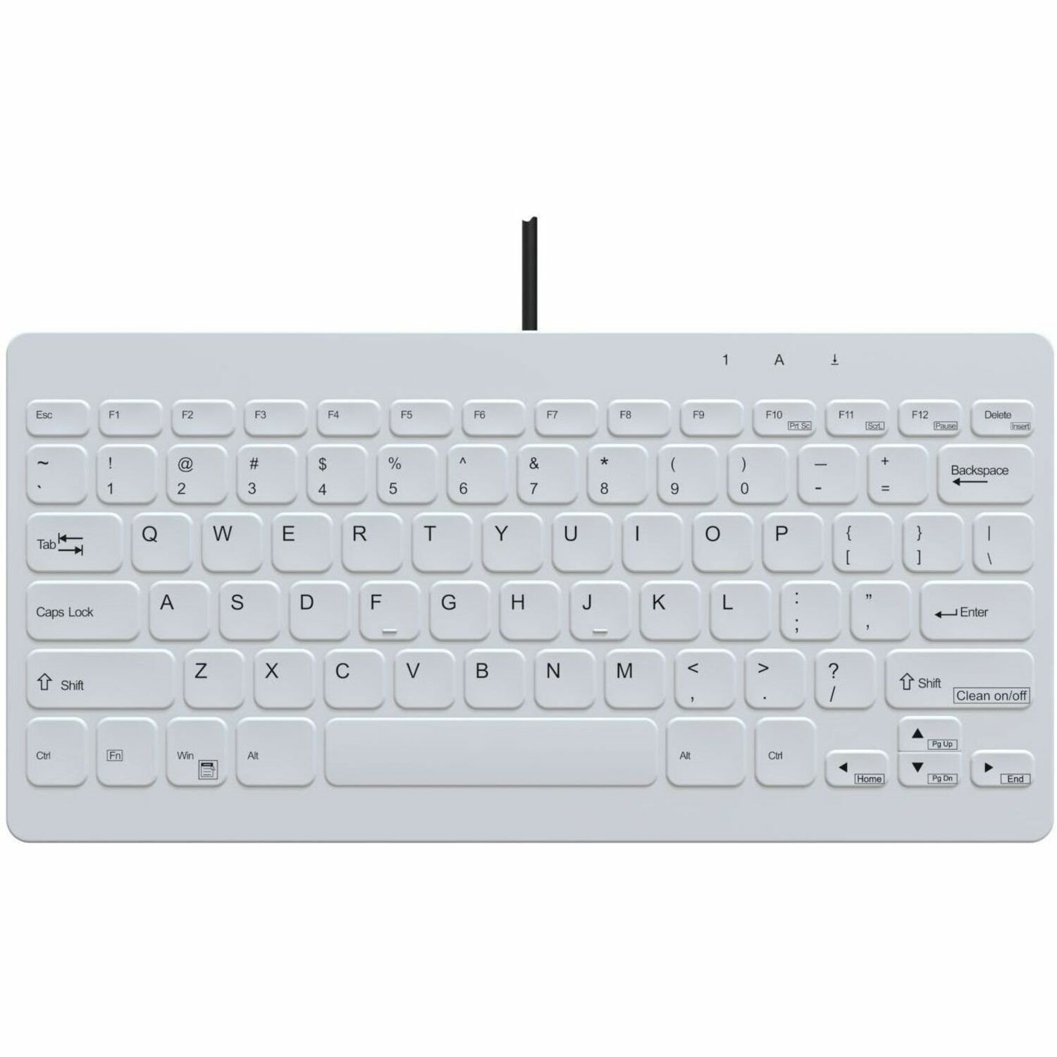 TG3 Electronics TG3 White 78 Key Low Profile Washable Usb
