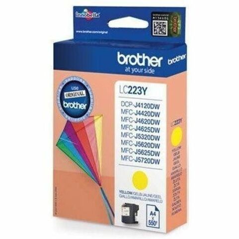 Brother LC223YBP Original Inkjet Ink Cartridge - Blister Pack - Yellow Pack