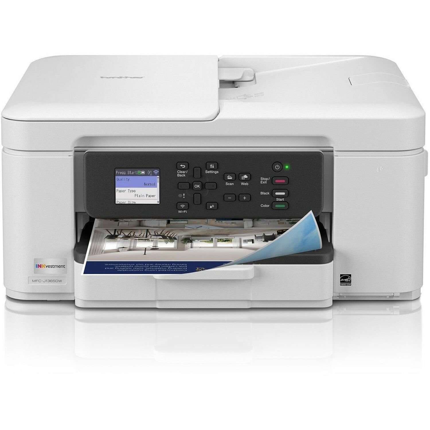 Brother MFCJ1365DW Inkjet Multifunction Printer - Color