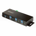 StarTech.com 7-Port Managed USB Hub, Heavy Duty Metal Industrial Housing, ESD & Surge Protection, Wall/Desk/Din-Rail Mountable, USB 5Gbps