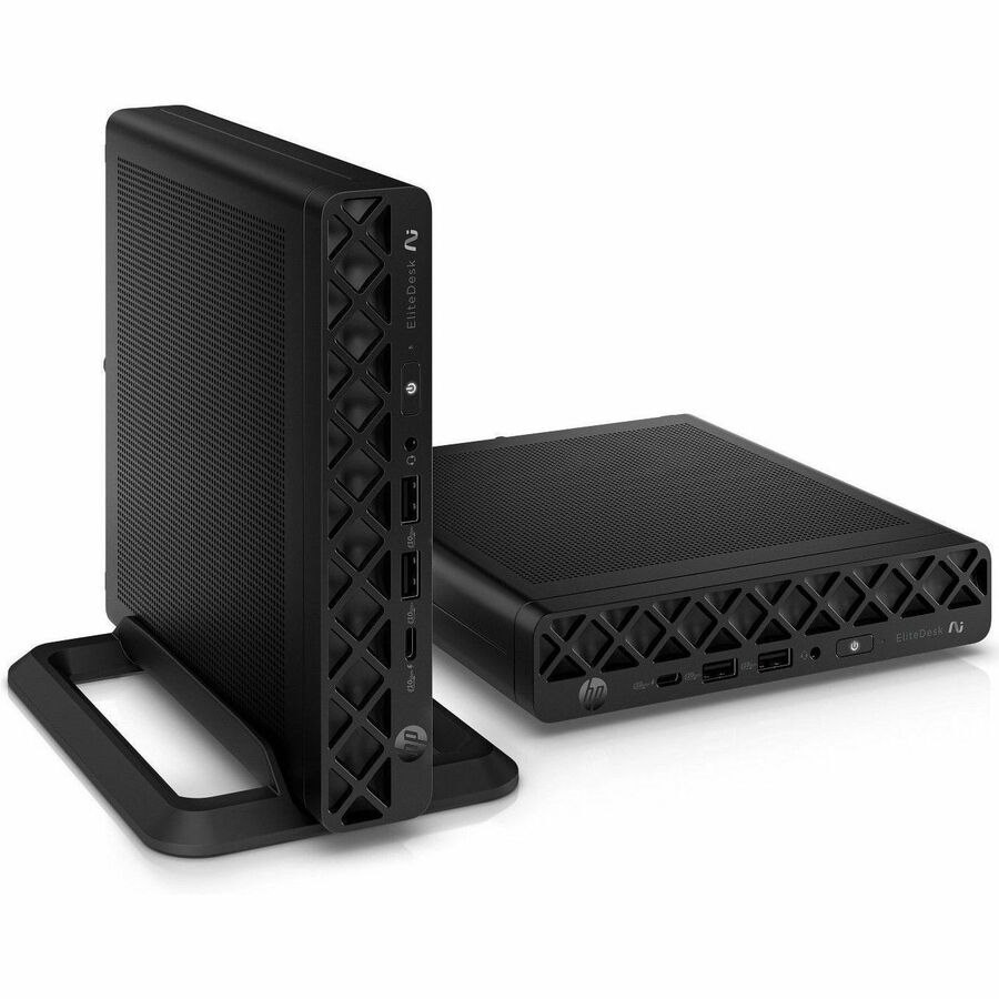 HP EliteDesk 8 G1i Desktop Computer - AMD Ryzen AI 7 350 - 64 GB - 1 TB SSD - Mini PC - Jack Black
