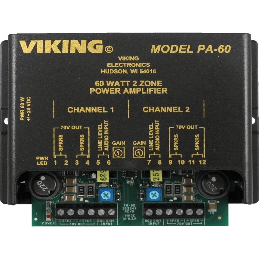 Viking Electronics 60 Watt Two Zone Amplifier