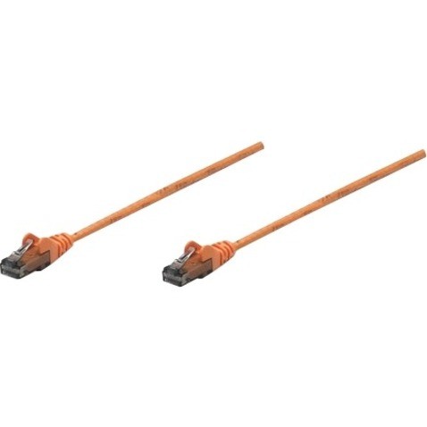 Intellinet Network Solutions Cat6 UTP Network Patch Cable, 1 ft (0.3 m), Orange