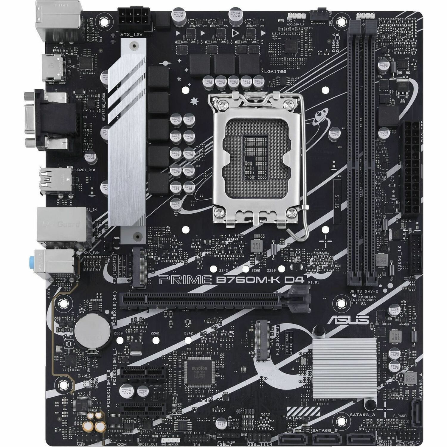 Asus Prime PRIME B760M-K D4 Desktop Motherboard - Intel B760 Chipset - Socket LGA-1700 - Micro ATX
