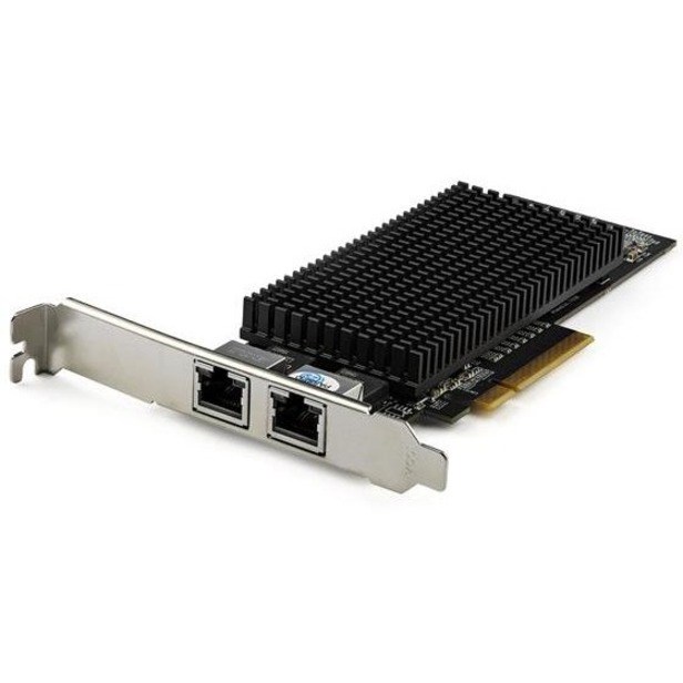 StarTech.com Dual Port 10G PCIe Network Adapter Card - Tehuti TN4010 10GBASE-T PCI Express 10GbE Multi Gigabit Ethernet 5 Speed NIC 2port