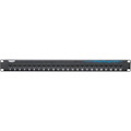 Black Box CAT6 Patch Panel - Feed-Through, 1U, Unshielded, 24-Port