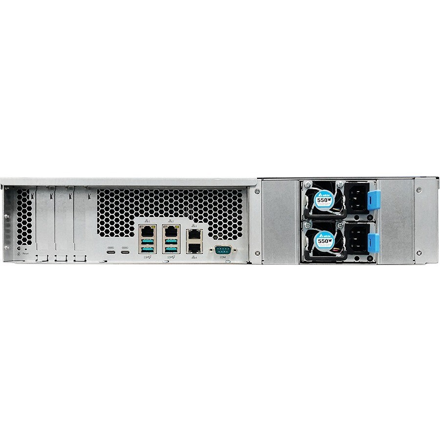 ASUSTOR 12-BAY NAS 3.5"/2.5"(0/12), XE QC-3.4GHz, 8GB, M.2(2), GbE(4), PCIe, RPS, 2RU, 5YR