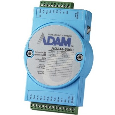 Advantech 6-ch Digital Input and 6-ch Relay Modbus TCP Module