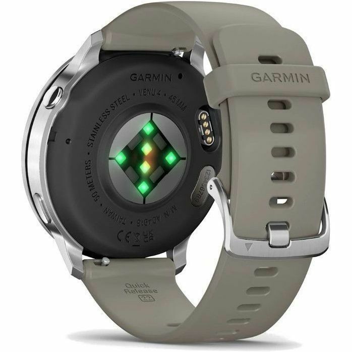 Garmin Venu 4 - 45 mm Silver with Silver Gray Silicone Band