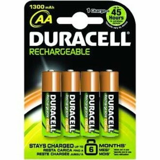 Duracell Battery - Nickel Metal Hydride (NiMH) - 4 / Pack