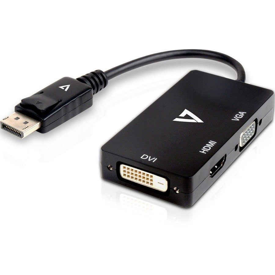 V7 DisplayPort Adapter (m) to VGA, HDMI or DVI (f)