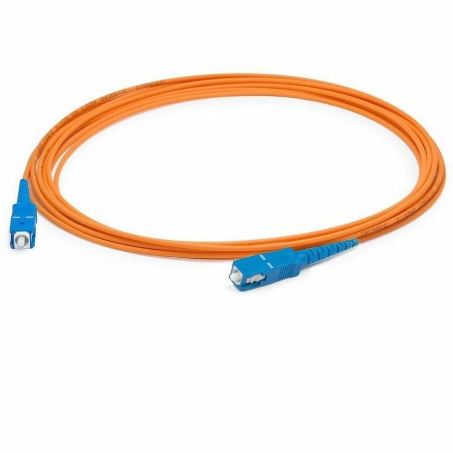 AddOn 2m SC to SC Orange OM2 Simplex OFNR (Riser-Rated) Fiber Patch Cable