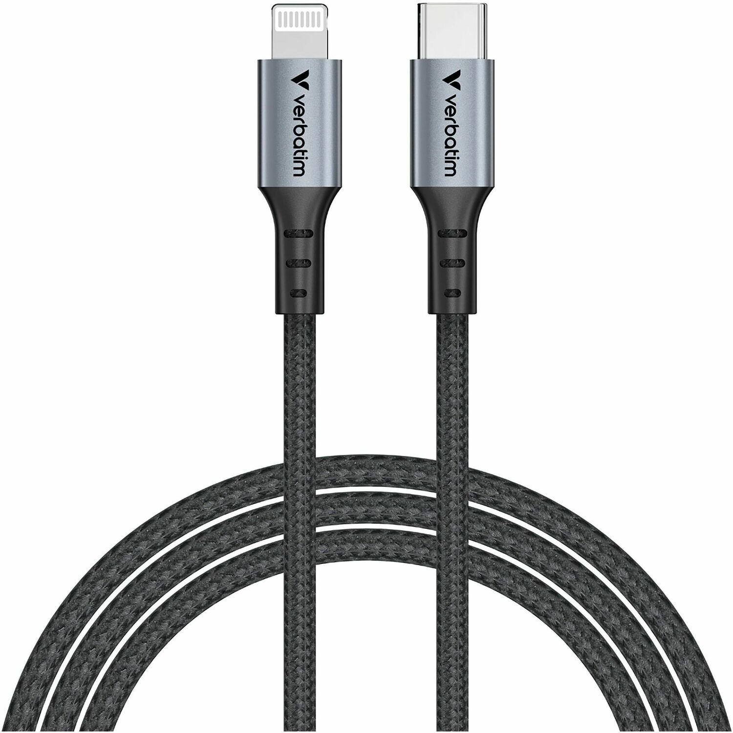 Verbatim Sync & Charge USB-C to Lightning Cable - Black