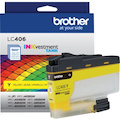 Brother INKvestment LC406Y Original Standard Yield Inkjet Ink Cartridge - Single Pack - Yellow - 1 Each