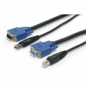 StarTech.com 15 ft 2-in-1 Universal USB KVM Cable - KVM Cable - 15 ft - 1 x Type B, 1 x D-Sub (HD-15), 1 x Type A, 1 x D-Sub (HD-15) - KVM Switch Cable External