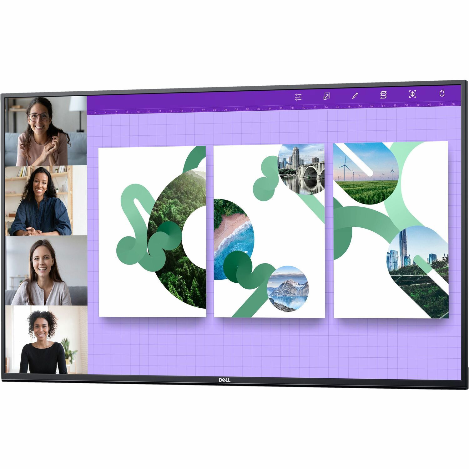 Dell P5524Q - 55" Diagonale Klasse (54.6" Zichtbaar) Led-Achtergrondverlichting Lcd-Scherm - Conferentie - 4K Uhd (2160P) 3840 X 2160