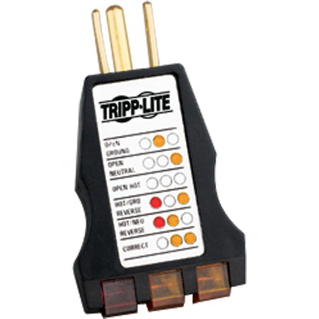 Eaton Tripp Lite Series Instant-Read AC Outlet Circuit Tester with Diagnostic LEDs