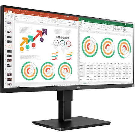 LG Ultrawide 34BN770-B 34" Class UWQHD LCD Monitor - 21:9 - Matte Black