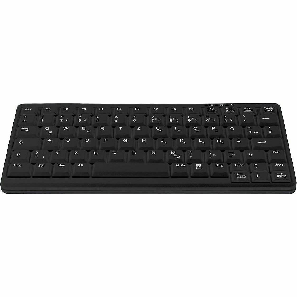 Active Key Keyboard - Cable Connectivity - USB 1.1 Interface - Black
