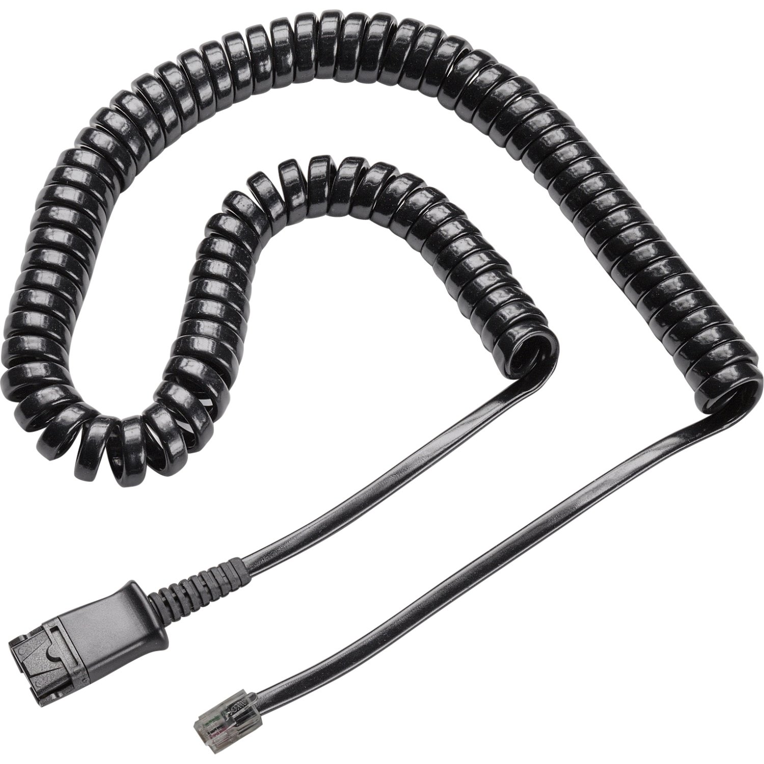 Plantronics - Handset Cable - RJ-11 (M) - Quick Disconnect (M)